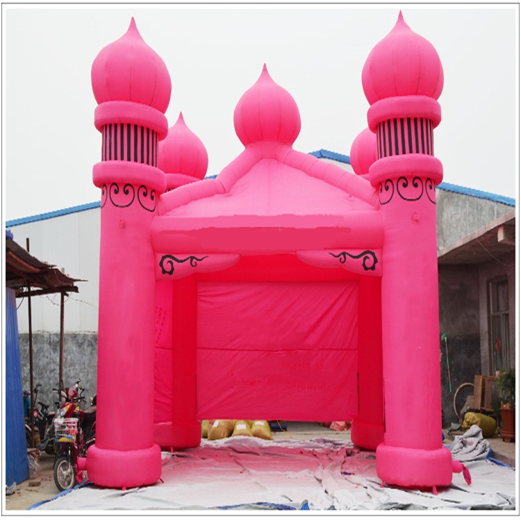 雨山粉色帐篷